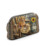 DachyCharm Rustic Pause Leather Crossbody Bag