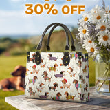 DachyCharm Dachshund Troupe Leather Bag