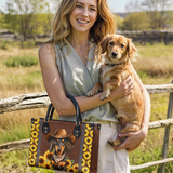 DachyCharm Sunflower Cowboy Leather Bag