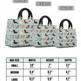 DachyCharm Doxie Garden Lady Leather Bag