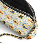 DachyCharm Puppy Delight Leather Crossbody Bag
