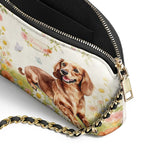 DachyCharm Sunny Meadow Personalized Leather Crossbody Bag