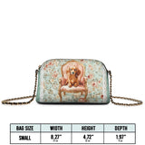 DachyCharm Velvet Throne Leather Crossbody Bag