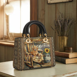 DachyCharm Rustic Pause Lady Leather Bag