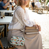 DachyCharm Doxie Garden Leather Crossbody Bag