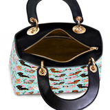 DachyCharm Doxie Garden Lady Leather Bag