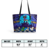 DachyCharm Too Cute To Spook Leather Tote Bag