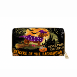 DachyCharm Witchy Warning Leather Wallet