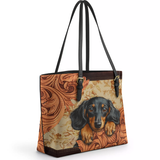 DachyCharm Floppy Soul Leather Tote Bag