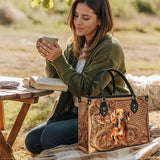DachyCharm Carved Grace Leather Bag