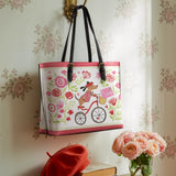 DachyCharm Je T’aime Bloom Leather Tote Bag