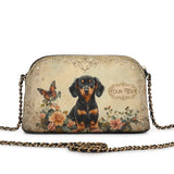 DachyCharm Vintage Rose Leather Personalized Crossbody Bag