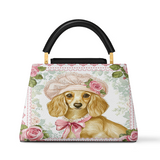 DachyCharm Rosalia Pup Leather Satchel Bag