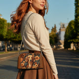 DachyCharm Autumn Gaze Leather Crossbody Bag