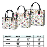 DachyCharm Floral Parade Personalized Leather Bag