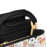 DachyCharm FLORAL PARADE PERSONALIZED Leather Satchel Bag