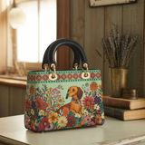 DachyCharm Wildflower Weenie Lady Leather Bag