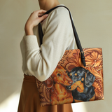 DachyCharm Sweethearts Leather Tote Bag