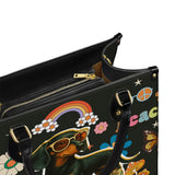 DachyCharm Groovy Doxie Vibes Leather Bag