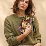 DachyCharm Velvet Pup Leather Wallet