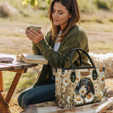 DachyCharm Daisy Bloom Personalized Leather Bag
