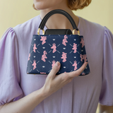 DachyCharm Royal Pawty Leather Satchel Bag