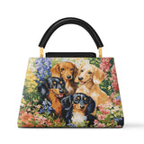 DachyCharm  GARDEN BLISS Leather Satchel Bag