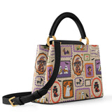 DachyCharm Spooky Pup Parade Leather Satchel Bag