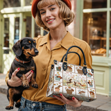 DachyCharm Paws Garden Leather Bag