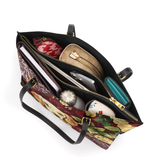 DachyCharm Velvet Pup Leather Tote Bag