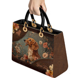 DachyCharm Mocha Bloom Lady Leather Bag