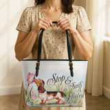 DachyCharm Sniff Joy Leather Tote Bag