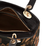 DachyCharm MIDNIGHT PETAL PERSONALIZED Lady Leather Bag
