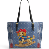 DachyCharm Rodeo Pup Leather Tote Bag