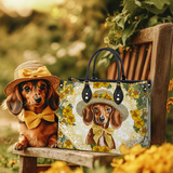 DachyCharm Sunshine Doxie Leather Bag