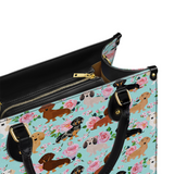 DachyCharm Doxie Garden Leather Bag