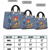 DachyCharm Rodeo Pup Personalized Lady Leather Bag