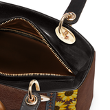 DachyCharm Sunflower Cowboy Lady Leather Bag