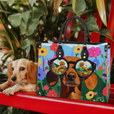 DachyCharm Doxie Dreamscape Leather Bag