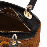 DachyCharm Prairie Doxie Lady Leather Bag