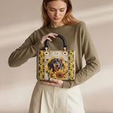 DachyCharm SUNBEAM PUP PERSONALIZED Lady Leather Bag