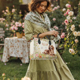 DachyCharm Sunny Meadow Personalized Leather Bag