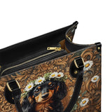 DachyCharm Daisy Crown Leather Bag