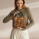DachyCharm Prairie Doxie Lady Leather Bag