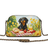 DachyCharm Sunny Picnic Pup Leather Crossbody Bag