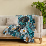 Dachycharm Daisy Doxie Fleece Blanket