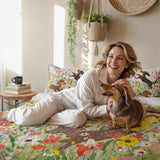 DachyCharm Spring Pup Joy Quilt 3-Piece Set