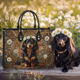 DachyCharm Daisy Crown Leather Bag