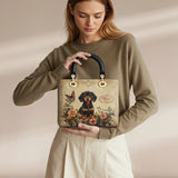 DachyCharm VINTAGE ROSE PERSONALIZED Lady Leather Bag