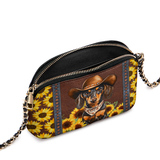 DachyCharm Sunflower Cowboy Leather Crossbody Bag